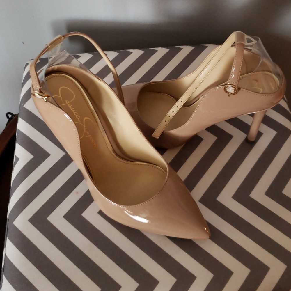Jessica Simpson patent leather see through Heel